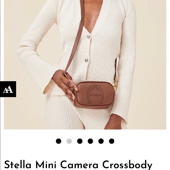 ETIENNE AIGNER Stella mini camera crossbody GRAY genuine leather - Picture 8 of 16